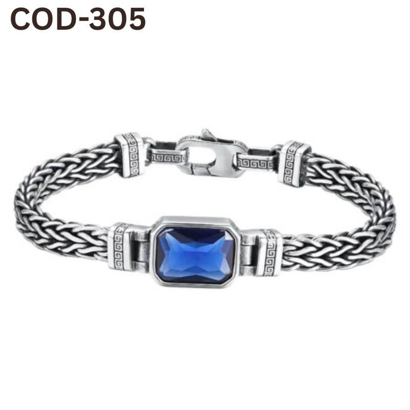 Blue Stone New Stainless-Steel Bracelet [SB-305]